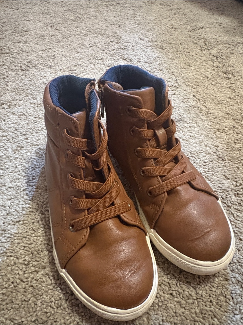 Cat & Jack Brown High-Top Kids Sneakers